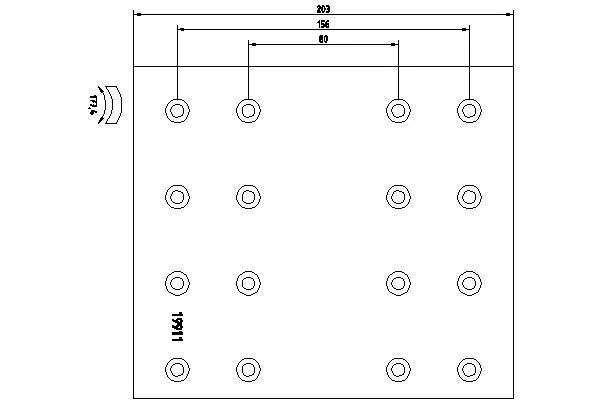 Garniture de frein, frein à tambour TEXTAR 19911