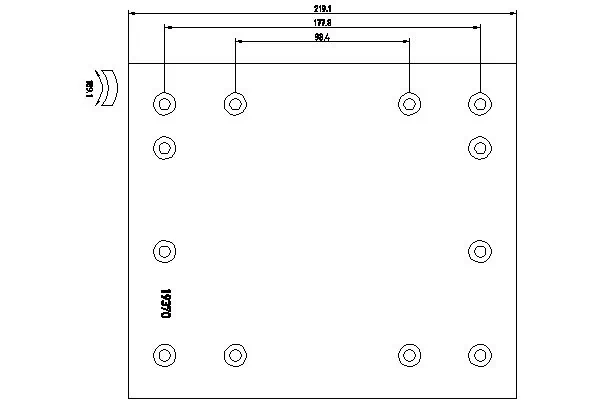 Garniture de frein, frein à tambour TEXTAR 19370