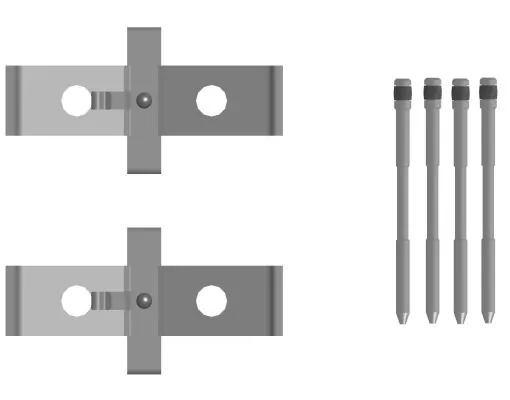 Kit d'accessoires, plaquette de frein a disque