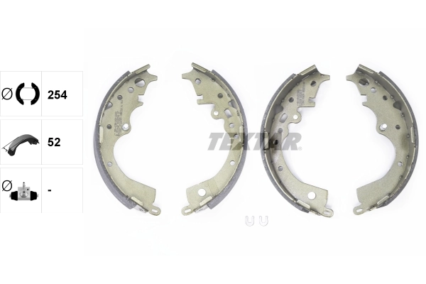 Jeu de mâchoires de frein TEXTAR 91083700