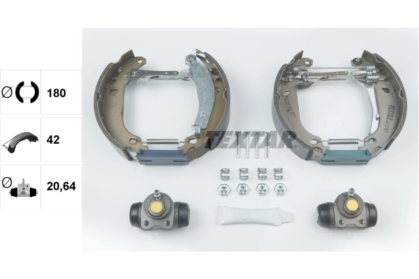 Jeu de mâchoires de frein TEXTAR 84037409