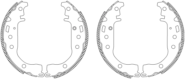Jeu de mâchoires de frein TEXTAR 83053502