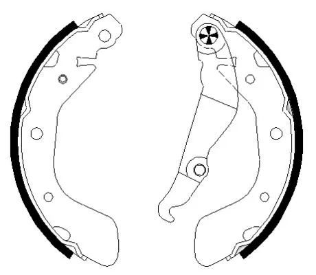 Jeu de mâchoires de frein TEXTAR 91079900