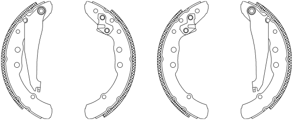 Jeu de mâchoires de frein TEXTAR 83044402
