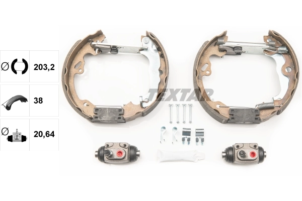 Jeu de mâchoires de frein TEXTAR 84052500