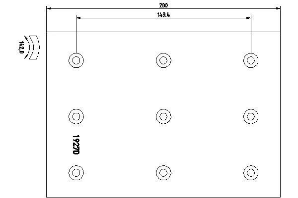 Garniture de frein, frein à tambour TEXTAR 19270