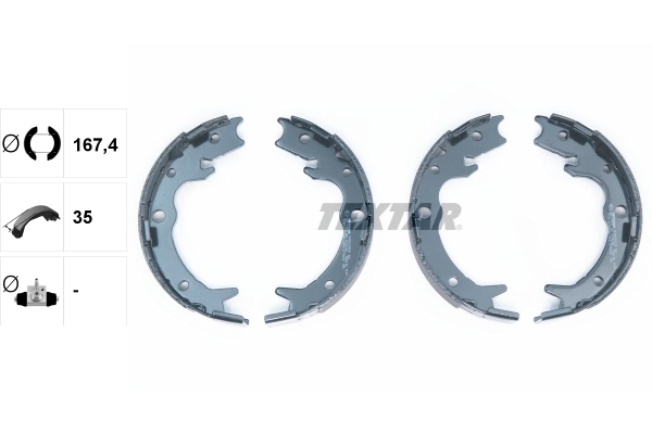 Brake Shoe Set, parking brake