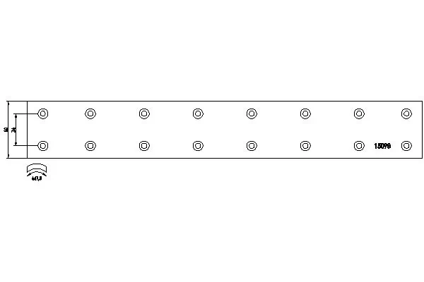 Garniture de frein, frein à tambour TEXTAR 15098