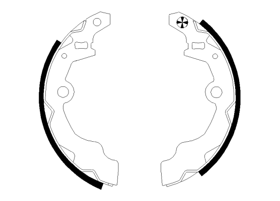 Jeu de mâchoires de frein TEXTAR 91067700