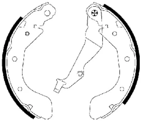 Jeu de mâchoires de frein TEXTAR 91062500