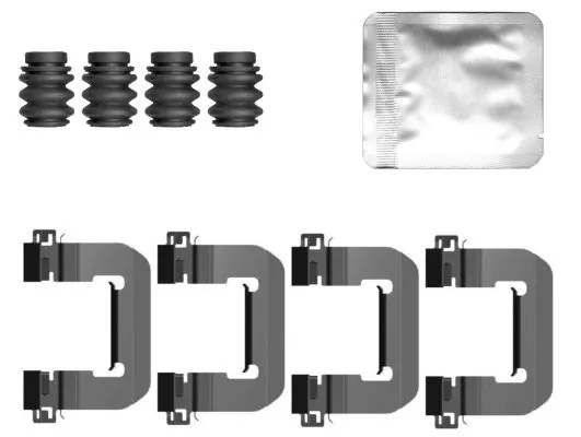 Kit d'accessoires, plaquette de frein a disque