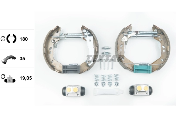Jeu de mâchoires de frein TEXTAR 84059600