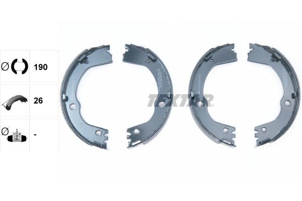 Brake Shoe Set, parking brake