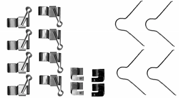 Kit d'accessoires, plaquette de frein a disque