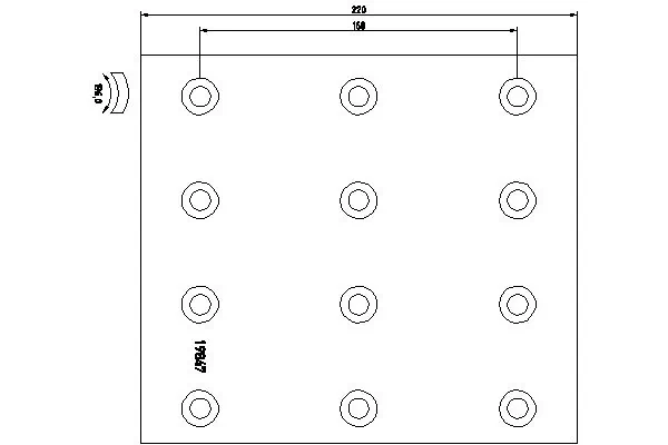 Garniture de frein, frein à tambour TEXTAR 19847