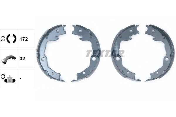 Brake Shoe Set, parking brake