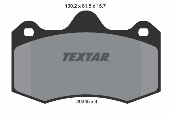 Kit de plaquettes de frein, frein à disque TEXTAR 2034503