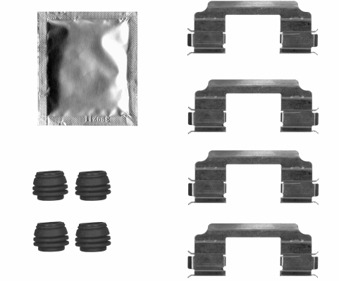 Kit d'accessoires, plaquette de frein a disque