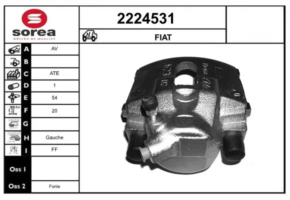 Étrier de frein EAI 2224531