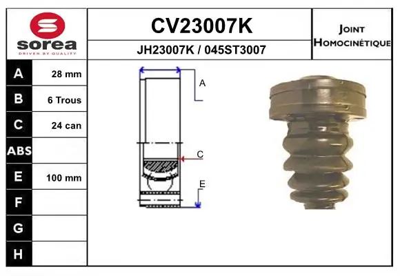 Joint Kit, drive shaft
