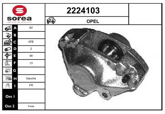 Étrier de frein EAI 2224103