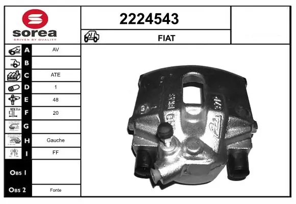Étrier de frein EAI 2224543