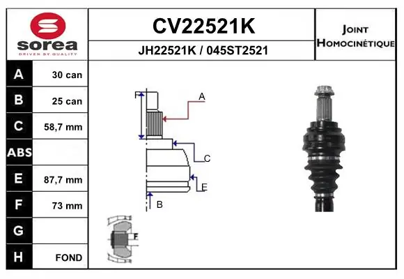Joint Kit, drive shaft