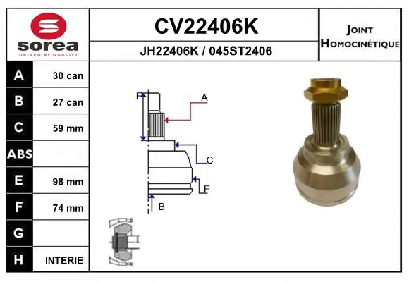 Joint Kit, drive shaft