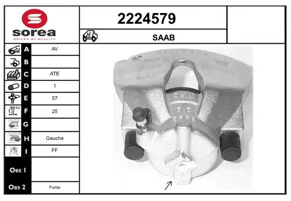 Étrier de frein EAI 2224579