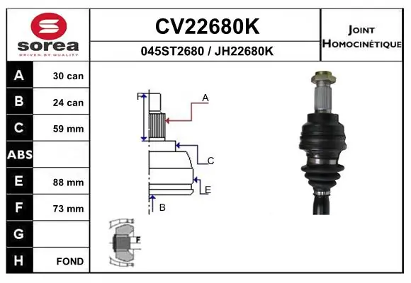 Joint Kit, drive shaft