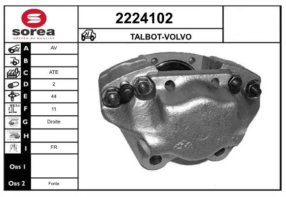 Étrier de frein EAI 2224102