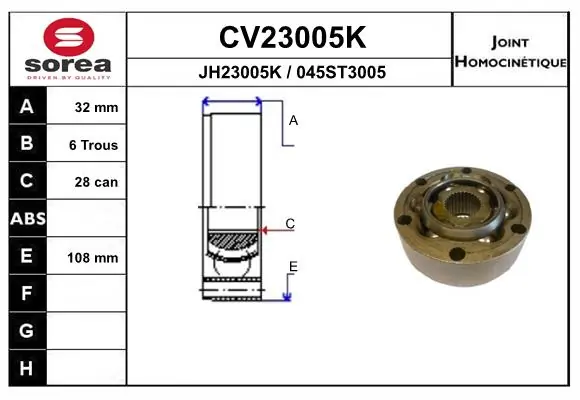 Joint Kit, drive shaft