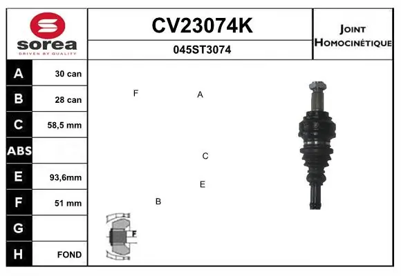 Joint Kit, drive shaft