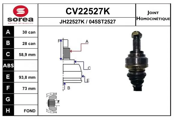 Joint Kit, drive shaft
