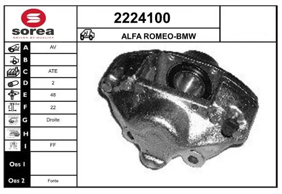 Étrier de frein EAI 2224100