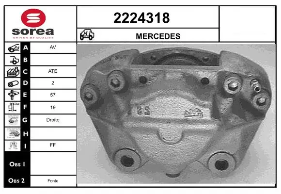 Étrier de frein EAI 2224318