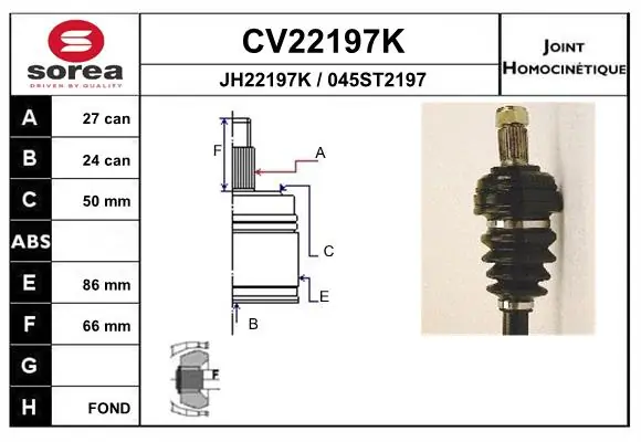 Joint Kit, drive shaft