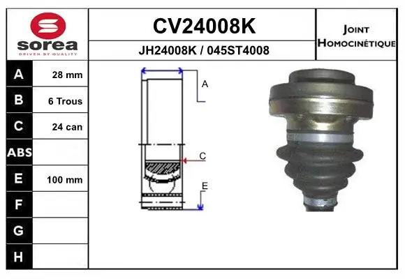 Joint Kit, drive shaft