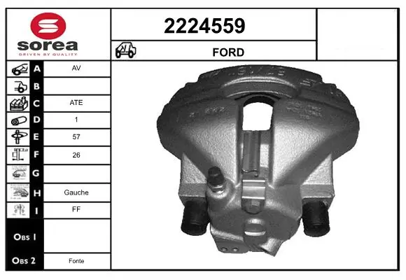 Étrier de frein EAI 2224559