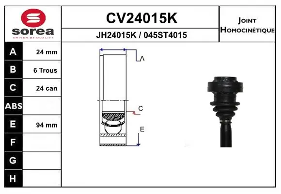 Joint Kit, drive shaft