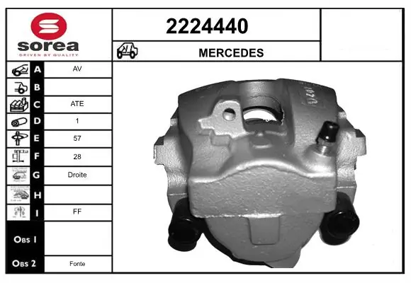 Étrier de frein EAI 2224440