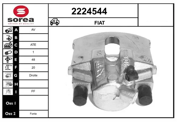 Étrier de frein EAI 2224544