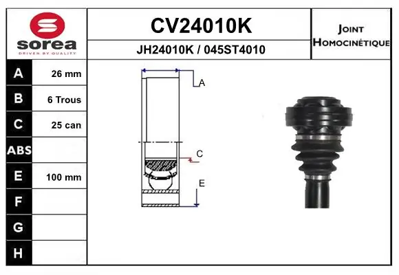 Joint Kit, drive shaft