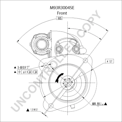 Démarreur BOM-Prestolite M93R3004SE