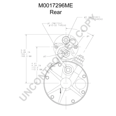 Démarreur BOM-Prestolite M0017296ME
