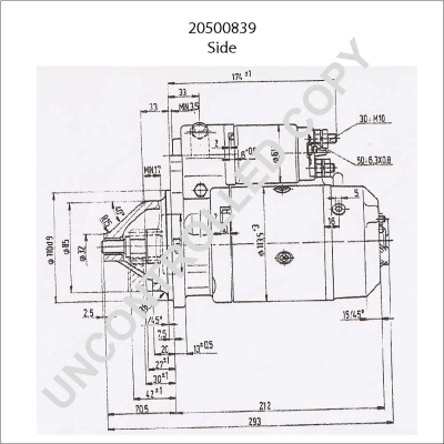 Démarreur BOM-Prestolite 20500839