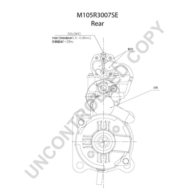 Démarreur BOM-Prestolite M105R3007SE