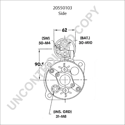 Démarreur BOM-Prestolite 20550103
