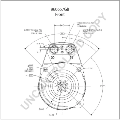 Démarreur BOM-Prestolite 860657GB
