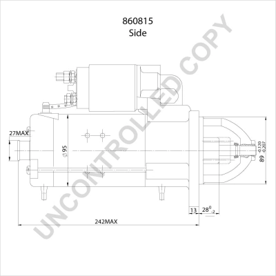 Démarreur BOM-Prestolite 860815